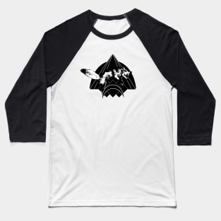 Fox over moon Baseball T-Shirt